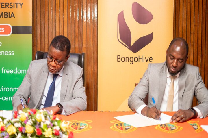 VC nd BongoHive CEO signs the MoU